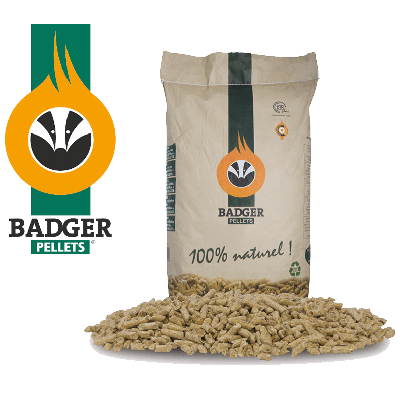 BADGER Pelletpalette – 65 Säcke à 15 kg
