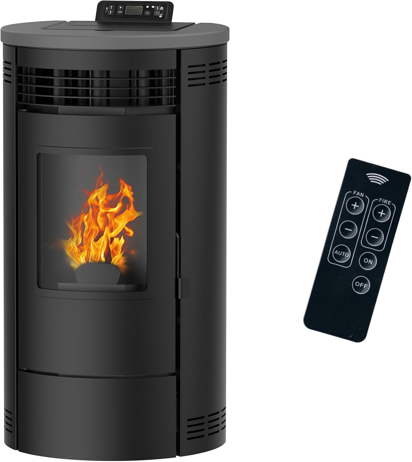 Estufa de pellets Flavia 15 kW Sannover Negro