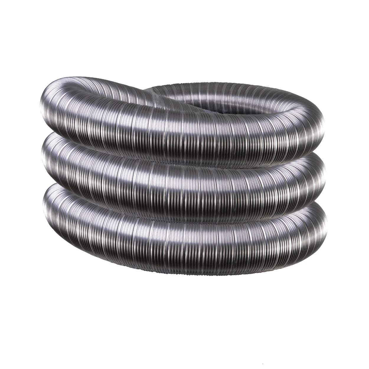 Tubage inox flexible double paroi 125 mm 6 mètre