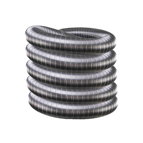 Tubage inox flexible simple paroi 100 mm 10 mètre